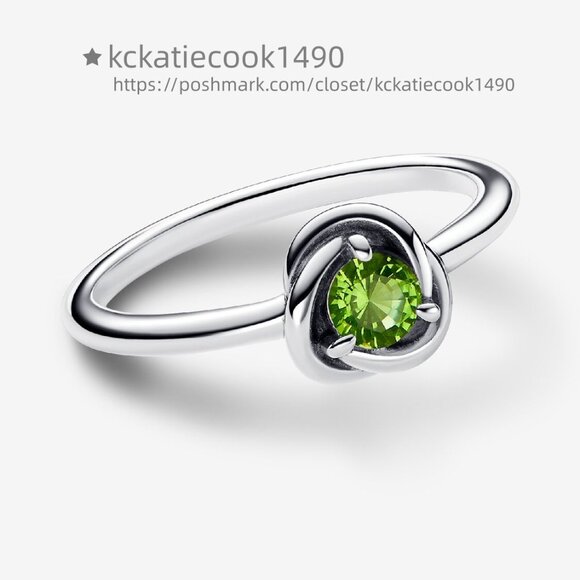 Pandora August Birthstone Eternity Circle Ring - Picture 2 of 5